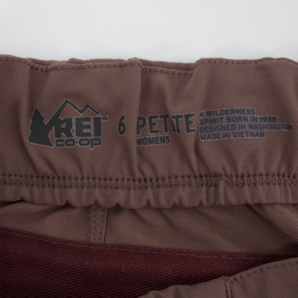 REI Co-op Hiking Pants Womens 6 Petite Brown Savanna Trails Regular Fit Stretch - Picture 6 of 10